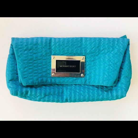 Victoria’s Secret Teal Blue Clutch - Picture 1 of 5